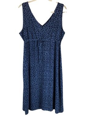 Fresh Produce Blue Floral Boardwalk Dress Sz M